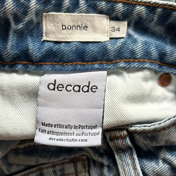 Decade 🇨🇦 Bonnie Porto Denim Jeans - tagged 34, size 31 - Picture 3 of 11